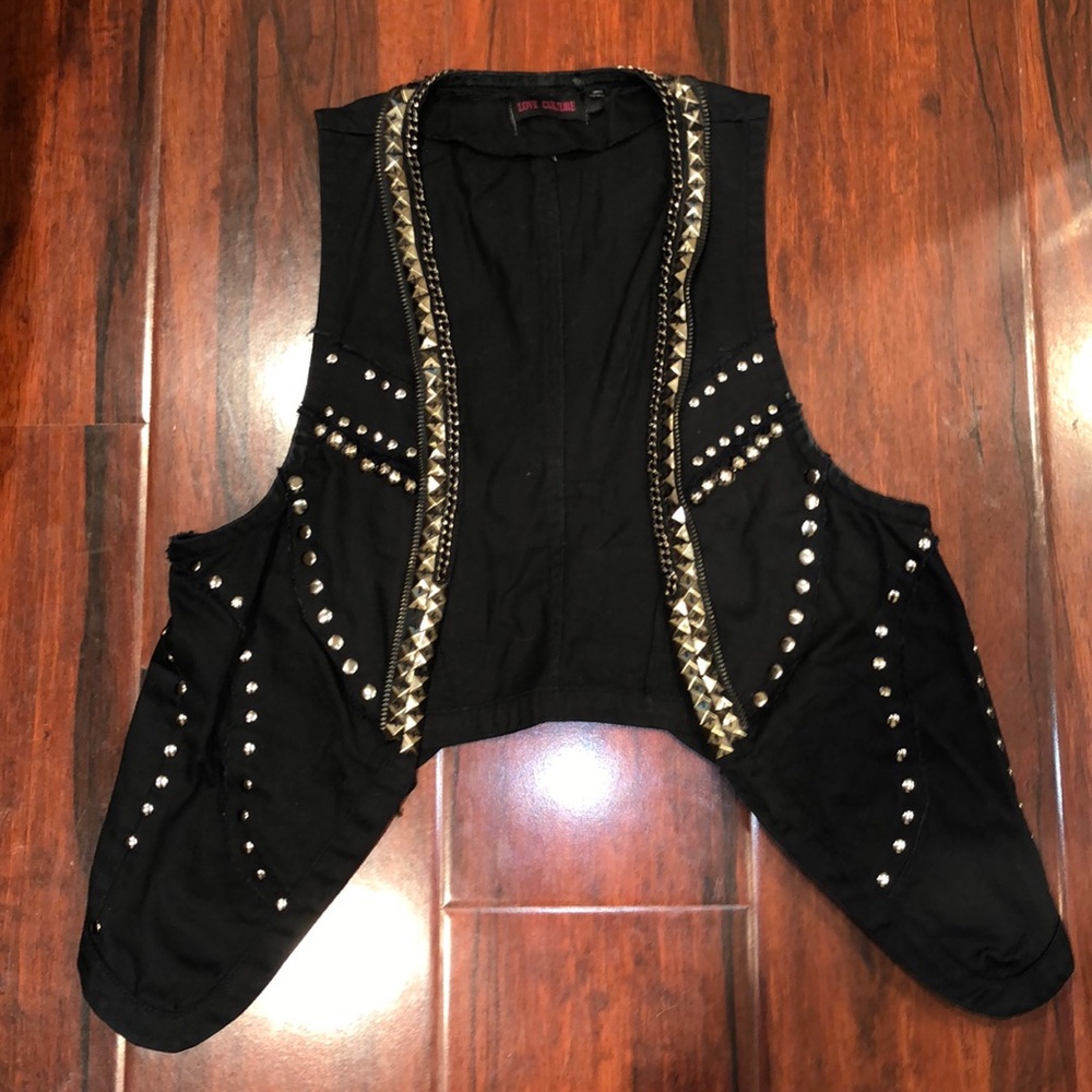 Love Culture Black Vest Size M